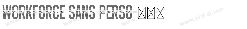 Workforce Sans PERSO字体转换 Workforce Sans PERSO字体转换